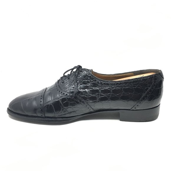 Mauri Oxfords Shoes Size 8 W Black Full Alligator main image 8